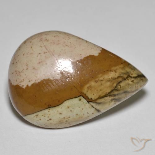 Jaspe Multicolore naturelle En forme de poire, 25.66 ct, Opaque
