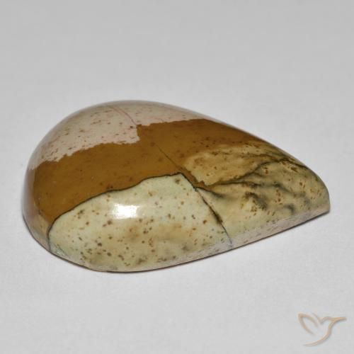 Jaspe Multicolore naturelle En forme de poire, 25.66 ct, Opaque