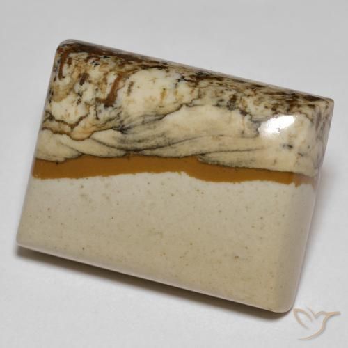 Jaspe Multicolore naturelle Baquette, 24.30 ct, Opaque