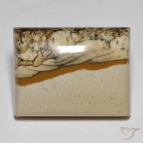 Jaspe Multicolore naturelle Baquette, 24.30 ct, Opaque