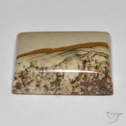 Jaspe Multicolore naturelle Baquette, 24.30 ct, Opaque