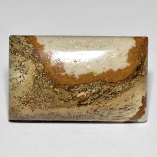 Jaspe multicolore naturelle baguette, 24,07 ct, opaque