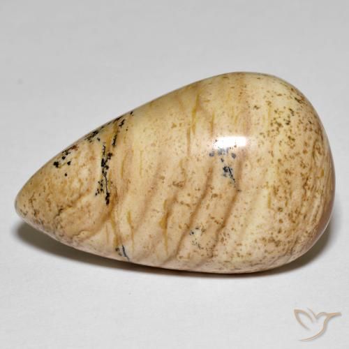 32.33ct Naturel Multicolore Jaspe, En forme de poire, Opaque