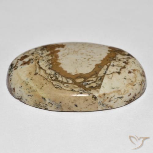 Jaspe Multicolore naturelle ovale, 42.85 ct, Opaque