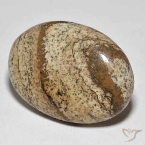 Jaspe Multicolore naturelle ovale, 39.03 ct, Opaque