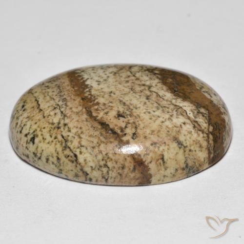 Jaspe Multicolore naturelle ovale, 39.03 ct, Opaque