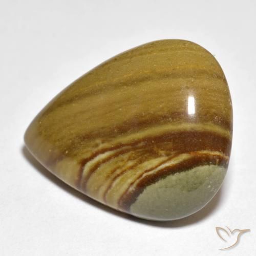 Jaspe Multicolore naturelle En forme de poire, 16.74 ct, Opaque