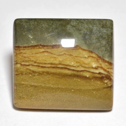 Jaspe Multicolore naturelle Carré, 24.80 ct, Opaque