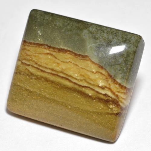 Jaspe Multicolore naturelle Carré, 24.80 ct, Opaque