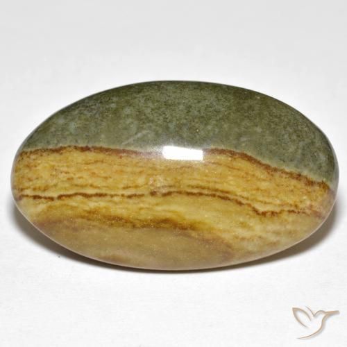 23.89ct Naturel Multicolore Jaspe, ovale, Opaque
