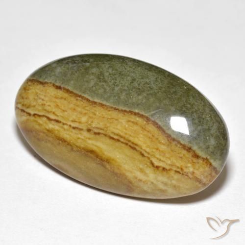 Jaspe Multicolore naturelle ovale, 23.89 ct, Opaque