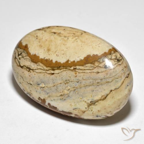 Jaspe Multicolore naturelle ovale, 49.20 ct, Opaque