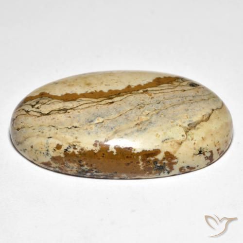 Jaspe Multicolore naturelle ovale, 49.20 ct, Opaque