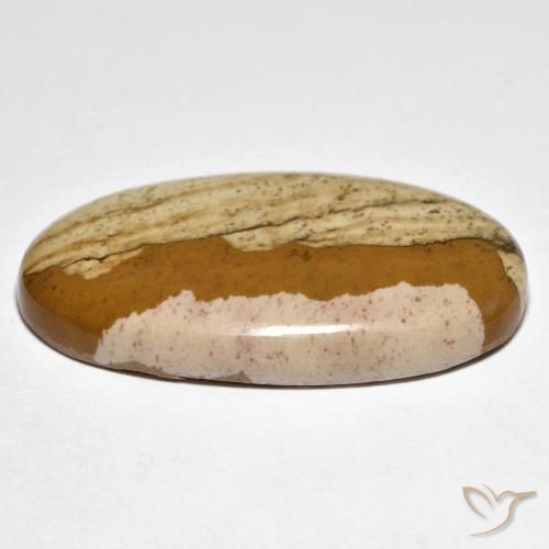Jaspe Multicolore naturelle ovale, 26.83 ct, Opaque