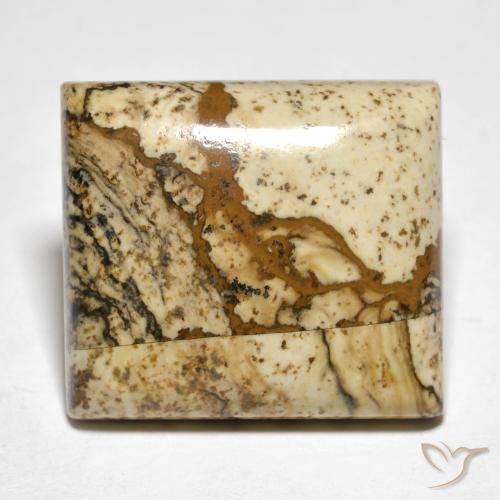 18.09ct Naturel Multicolore Jaspe, Carré, Opaque, Photo A