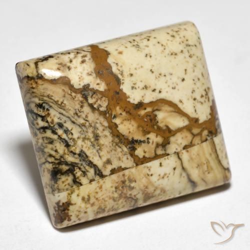 Jaspe Multicolore naturelle Carré, 18.09 ct, Opaque
