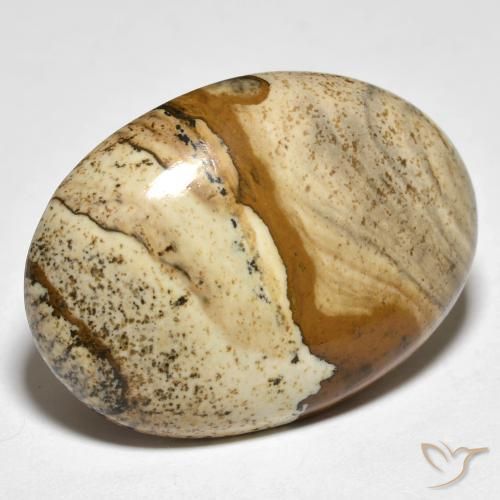 Jaspe Multicolore naturelle ovale, 22.37 ct, Opaque