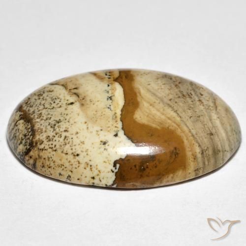 Jaspe Multicolore naturelle ovale, 22.37 ct, Opaque