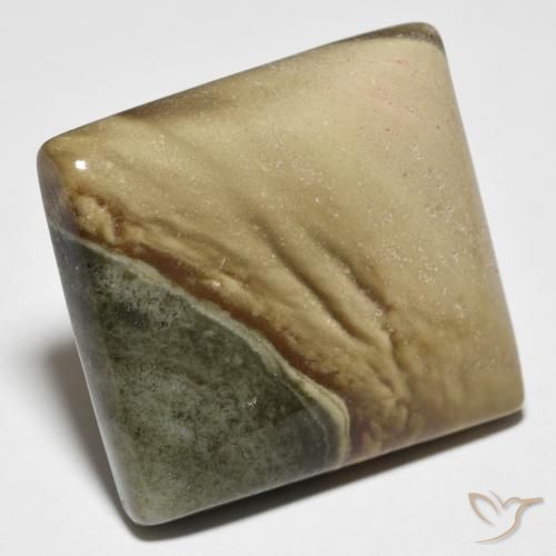 Jaspe Multicolore naturelle Carré, 27.20 ct, Opaque
