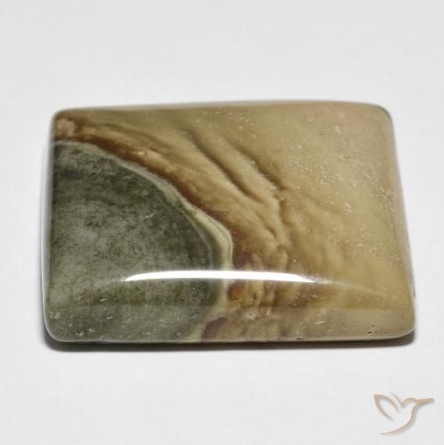 Jaspe Multicolore naturelle Carré, 27.20 ct, Opaque
