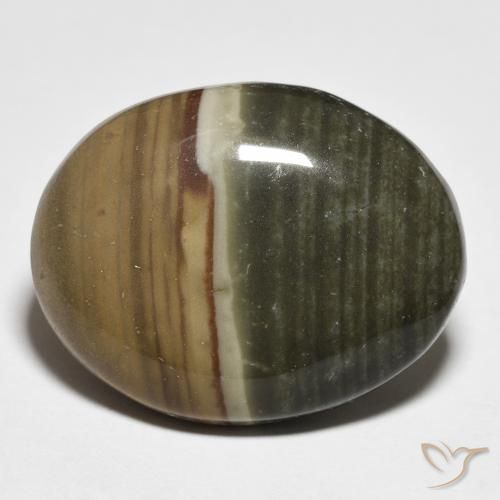 17.02ct Naturel Multicolore Jaspe, ovale, Opaque