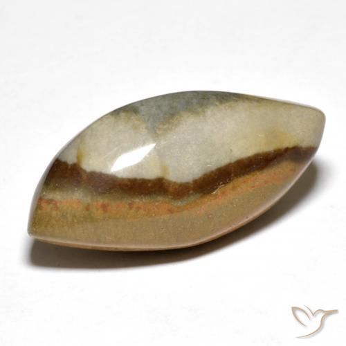 Jaspe Multicolore naturelle Fantaisie, 21.20 ct, Opaque