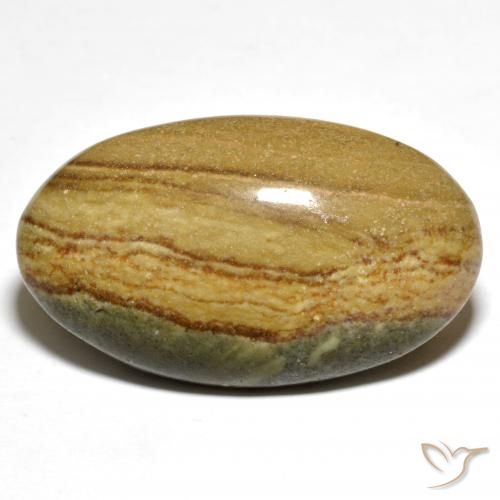 23.80ct Naturel Multicolore Jaspe, ovale, Opaque