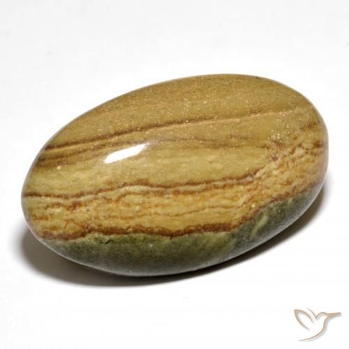 Jaspe Multicolore naturelle ovale, 23.80 ct, Opaque