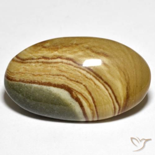 24.75ct Naturel Multicolore Jaspe, ovale, Opaque