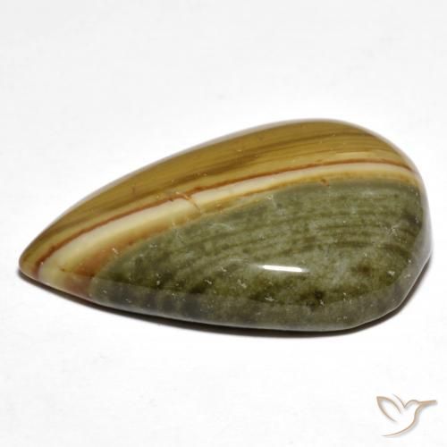 Jaspe Multicolore naturelle En forme de poire, 23.26 ct, Opaque