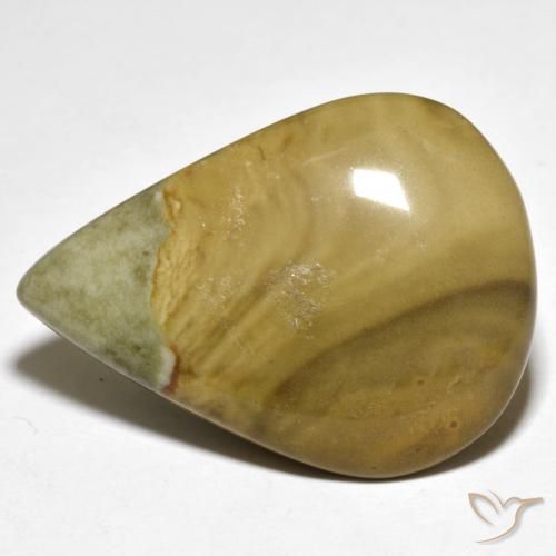 25.49ct Naturel Multicolore Jaspe, En forme de poire, Opaque