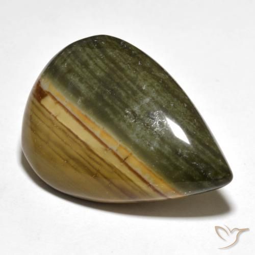 Jaspe Multicolore naturelle En forme de poire, 29.14 ct, Opaque