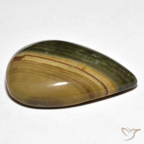 Jaspe Multicolore naturelle En forme de poire, 29.14 ct, Opaque