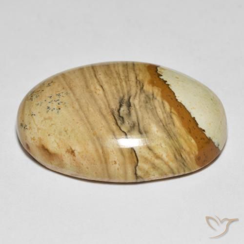 Jaspe Multicolore naturelle ovale, 41.24 ct, Opaque