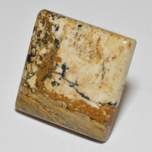 Jaspe multicolore naturelle carré, 27,66 ct, opaque