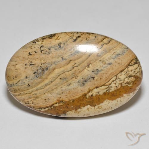 50.96ct Naturel Multicolore Jaspe, ovale, Opaque