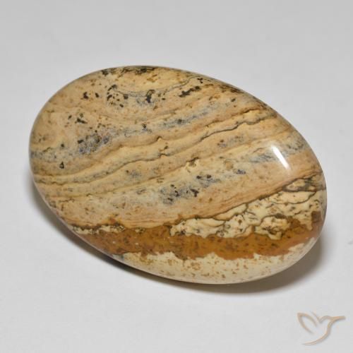 Jaspe Multicolore naturelle ovale, 50.96 ct, Opaque