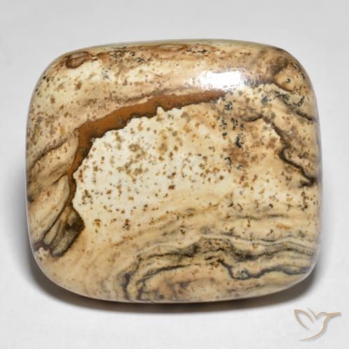 31.61ct Naturel Multicolore Jaspe, Coussin, Opaque