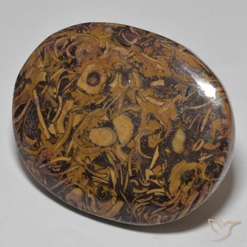 Jaspe Multicolore naturelle ovale, 58.13 ct, Opaque