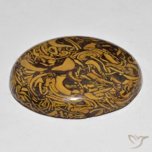 Jaspe Multicolore naturelle ovale, 45.08 ct, Opaque