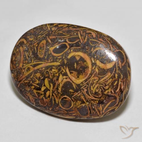 Jaspe Multicolore naturelle ovale, 63.83 ct, Opaque