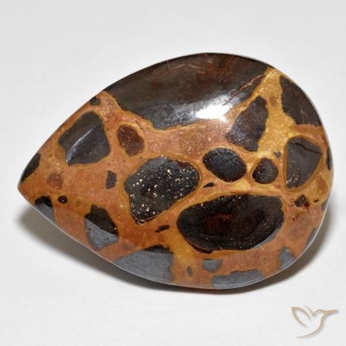 19.79ct Naturel Multicolore Jaspe, En forme de poire, Opaque