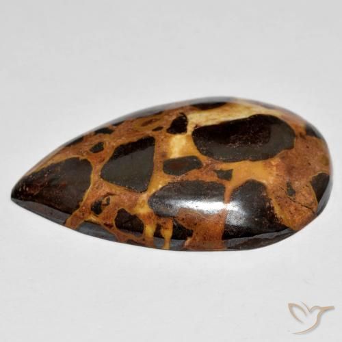 Jaspe Multicolore naturelle En forme de poire, 19.86 ct, Opaque