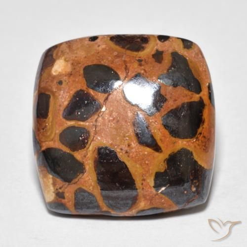 Jaspe Multicolore naturelle Coussin, 14.39 ct, Opaque