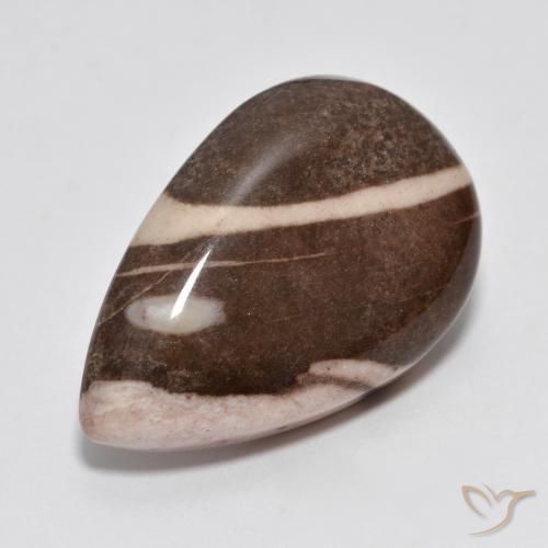 Jaspe Multicolore naturelle En forme de poire, 17.02 ct, Opaque