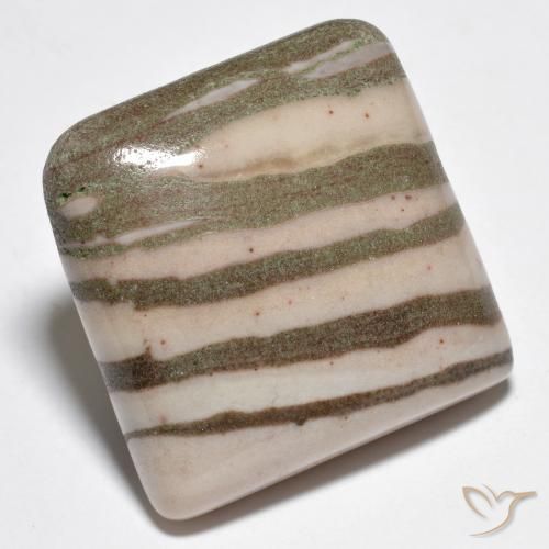 Jaspe Multicolore naturelle Carré, 26.77 ct, Opaque