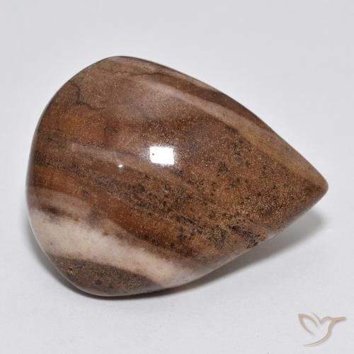 16.49ct Naturel Multicolore Jaspe, En forme de poire, Opaque