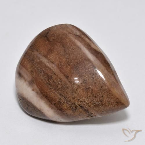 Jaspe Multicolore naturelle En forme de poire, 16.49 ct, Opaque
