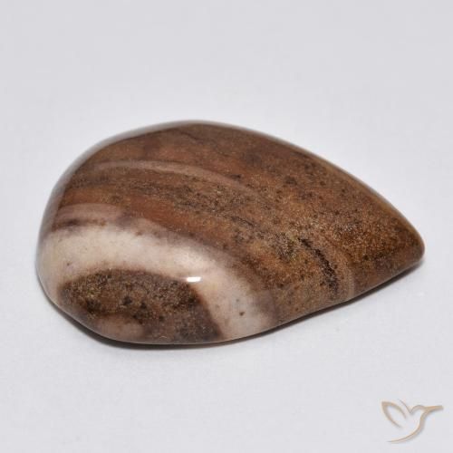 Jaspe Multicolore naturelle En forme de poire, 16.49 ct, Opaque