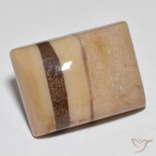 Jaspe Multicolore naturelle Baquette, 22.36 ct, Opaque